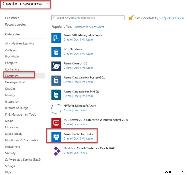Tăng hiệu suất Azure SQL với Azure Cache cho Redis 