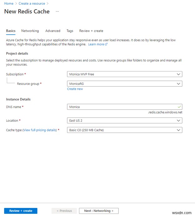 Tăng hiệu suất Azure SQL với Azure Cache cho Redis 