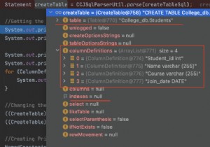 Thêm khóa chính vào câu lệnh TẠO BẢNG bằng JSqlParser 