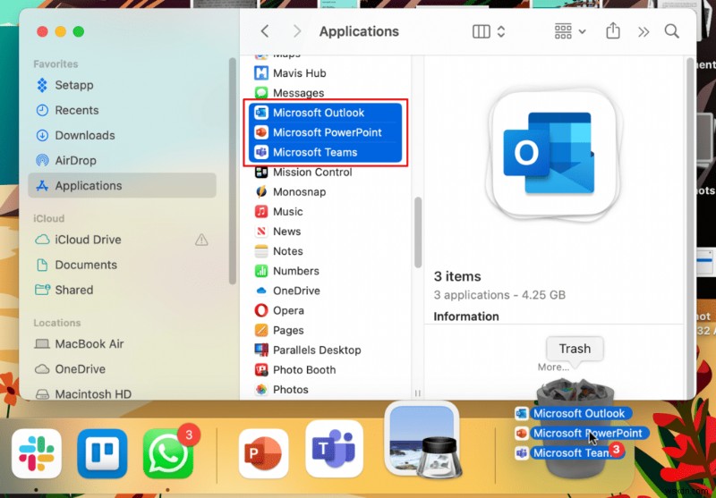 Từng bước:Xóa Microsoft Office khỏi máy Mac của bạn một cách an toàn 