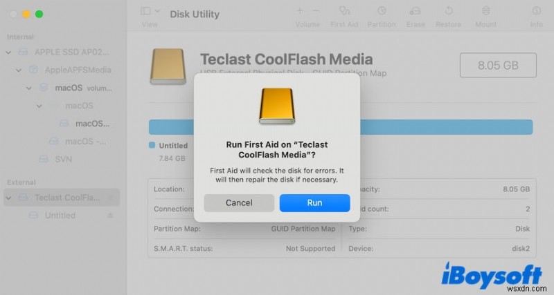 Cách khôi phục ổ đĩa ngoài không được nhận dạng sau khi buộc phải đẩy ra trên macOS