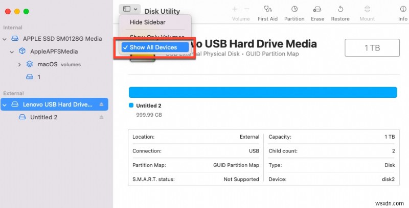Giải quyết lỗi  Âm lượng không tương thích  khi cài đặt macOS Big Sur trên ổ đĩa ngoài 
