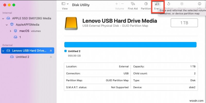Giải quyết lỗi  Âm lượng không tương thích  khi cài đặt macOS Big Sur trên ổ đĩa ngoài 