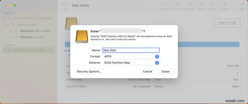 Ổ đĩa LaCie không gắn được trên macOS Sonoma, Ventura và Monterey:Nguyên nhân &Cách khắc phục
