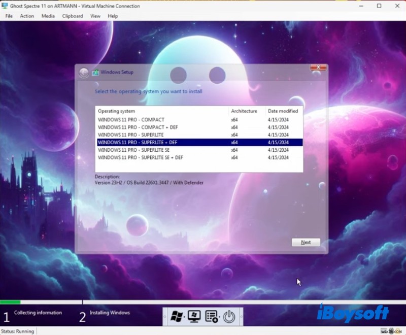 Tải xuống Ghost Spectre Windows 11 (SuperLite, SE, Compact) – Nhẹ và tối ưu hóa hiệu suất