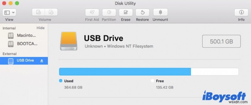 Cách giải quyết  Không thể tạo thư mục mới  trên ổ USB của máy Mac 