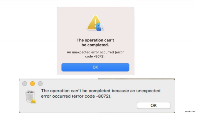 Fix Mac Error Code 8072:Giải quyết “Lỗi không mong muốn” nhanh chóng