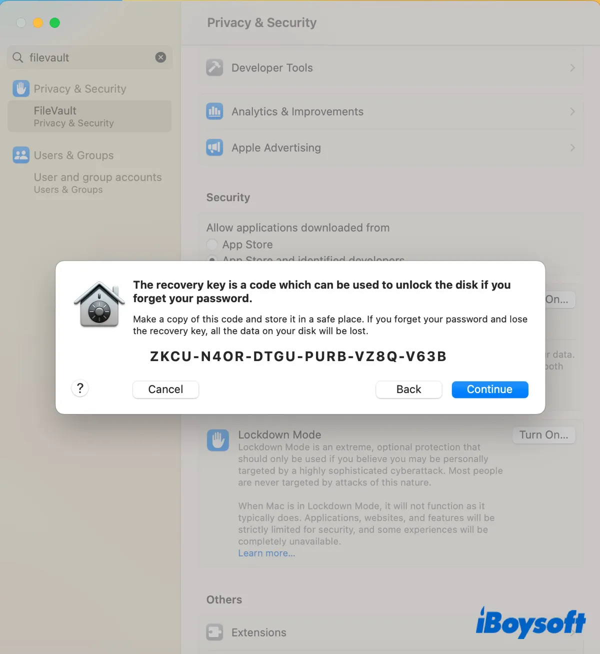 Cách tìm và sử dụng khóa khôi phục FileVault của bạn trên máy Mac Intel và M1