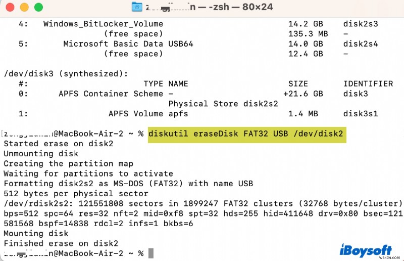 Sửa lỗi  Không thể sửa đổi bản đồ phân vùng  (Mã 69874 &69803) trên macOS 