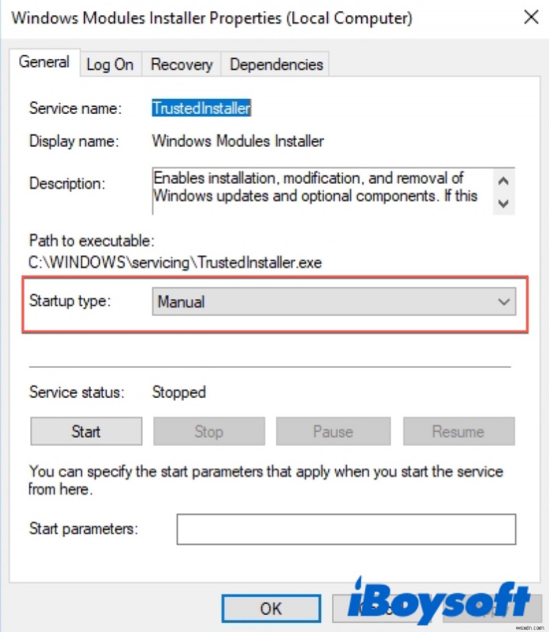 Khắc phục lỗi bảo vệ tài nguyên Windows:“Không thể thực hiện thao tác được yêu cầu”