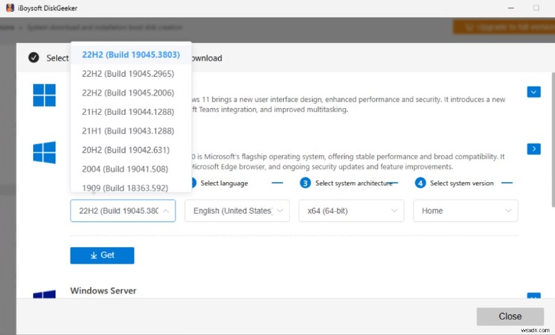 Bản tải xuống ISO Windows 10 chính thức – Phiên bản đầy đủ 64‑bit &32‑bit, An toàn &Miễn phí