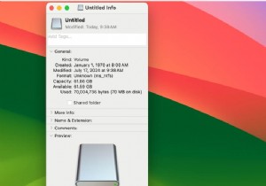 Sửa lỗi quyền trên ổ đĩa ngoài trong macOS 