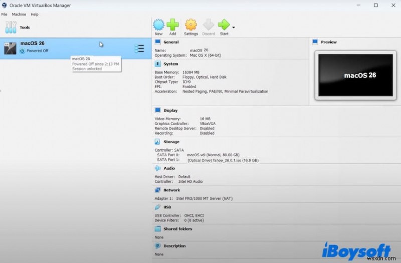 Chạy macOS 26 Tahoe trên PC Windows với VirtualBox – Hướng dẫn từng bước 