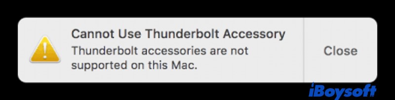 Khắc phục sự cố Thunderbolt của Mac:Giải quyết thông báo lỗi và khôi phục kết nối 