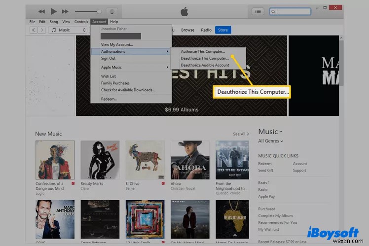 Khắc phục iTunes &Apple Music:Giải quyết lỗi Máy tính này không được ủy quyền