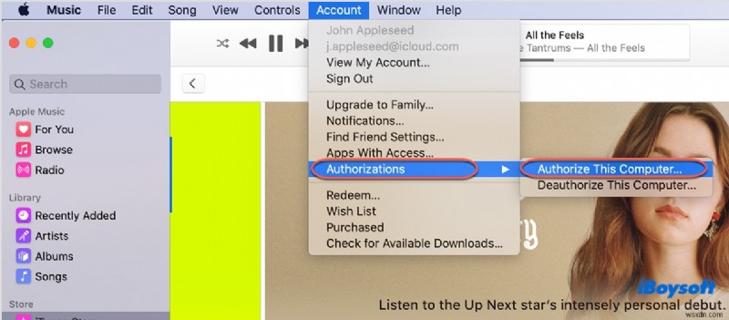 Khắc phục iTunes &Apple Music:Giải quyết lỗi Máy tính này không được ủy quyền