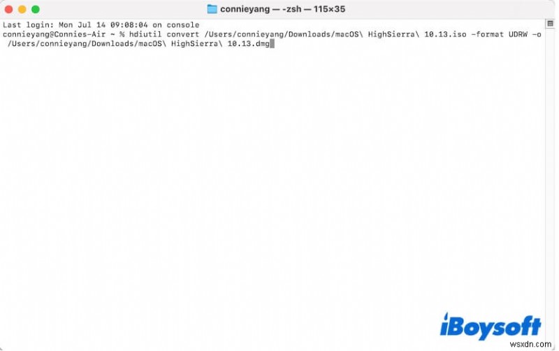 Chuyển đổi ISO sang DMG trên macOS – Hướng dẫn từng bước 