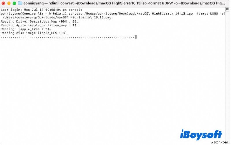 Chuyển đổi ISO sang DMG trên macOS – Hướng dẫn từng bước 