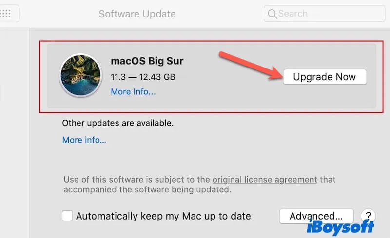 Nâng cấp từ macOS Catalina lên BigSur:Hướng dẫn từng bước &Khắc phục sự cố 