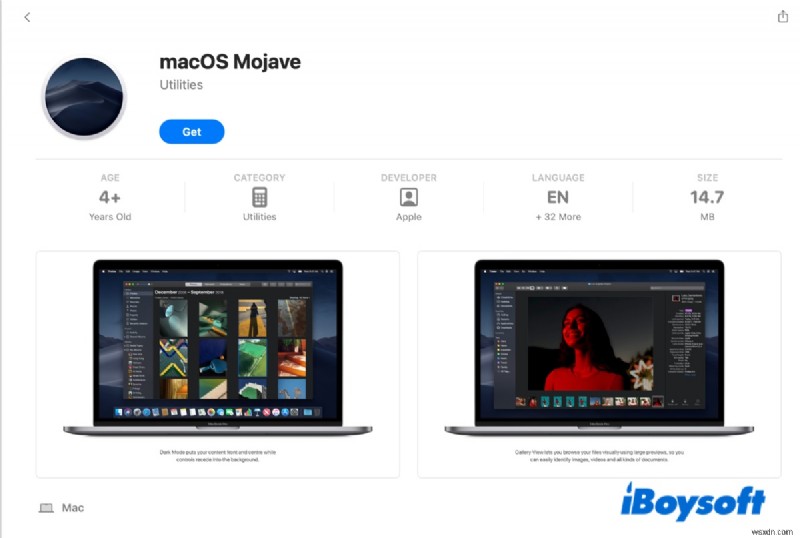 Tải xuống macOS Mojave 10.14.6 ISO cho PC Windows – Trình cài đặt an toàn và dễ dàng 
