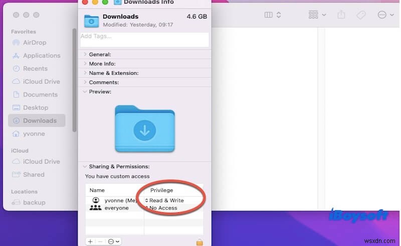Khắc phục lỗi  Không có quyền tải xuống  của macOS:Sự cố thư mục rỗng 