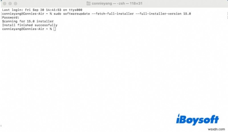 Giải quyết lỗi “Failed to Personalize Software Update” khi cập nhật lên macOS Sequoia 