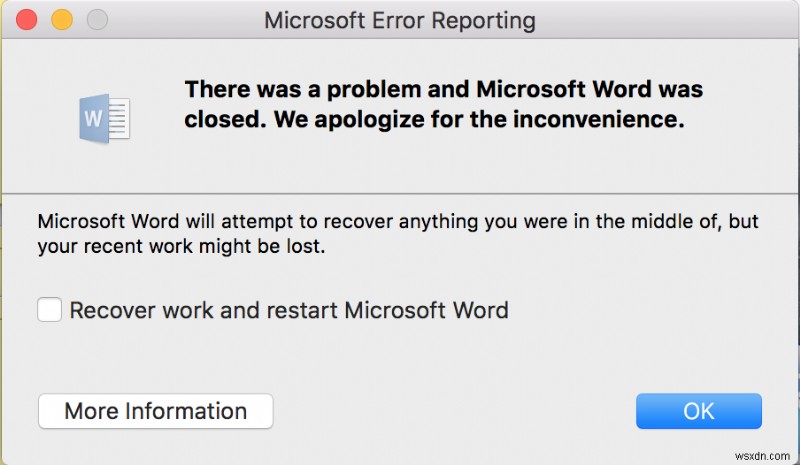 Microsoft Word gặp sự cố trên macOS Sonoma 14.1.1 – Hướng dẫn khắc phục sự cố &khắc phục nhanh 