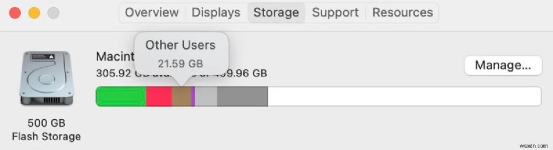 Hiểu và quản lý bộ nhớ  Người dùng khác &được chia sẻ  trên macOS 