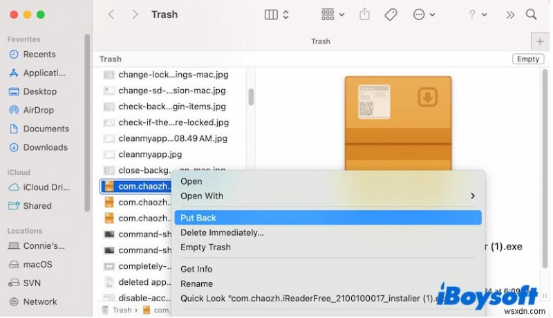 Cách khôi phục biểu tượng thùng rác bị thiếu trên macOS 