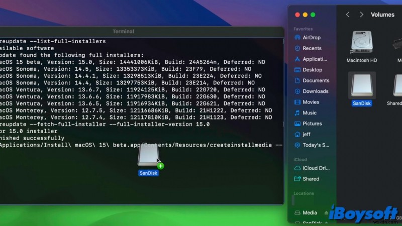 Hướng dẫn từng bước để cài đặt macOS Sequoia Beta từ USB
