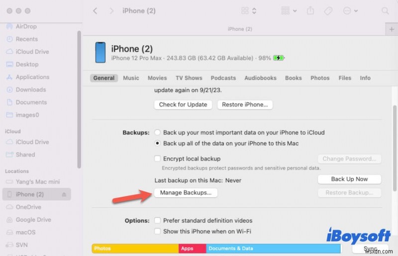 Giải quyết lỗi “Not Enough Space” khi cài đặt macOS Sonoma 