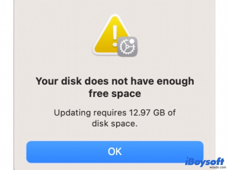 Giải quyết lỗi “Not Enough Space” khi cài đặt macOS Sonoma 