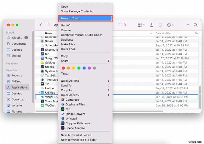 Hướng dẫn đầy đủ để gỡ cài đặt Visual Studio Code trên macOS