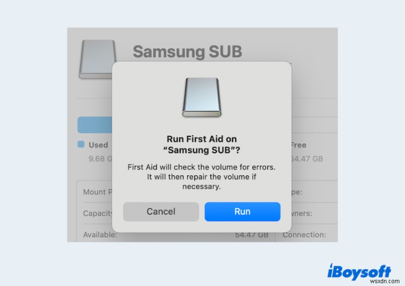 Khắc phục sự cố lỗi cài đặt cập nhật macOS trên ổ SSD ngoài 