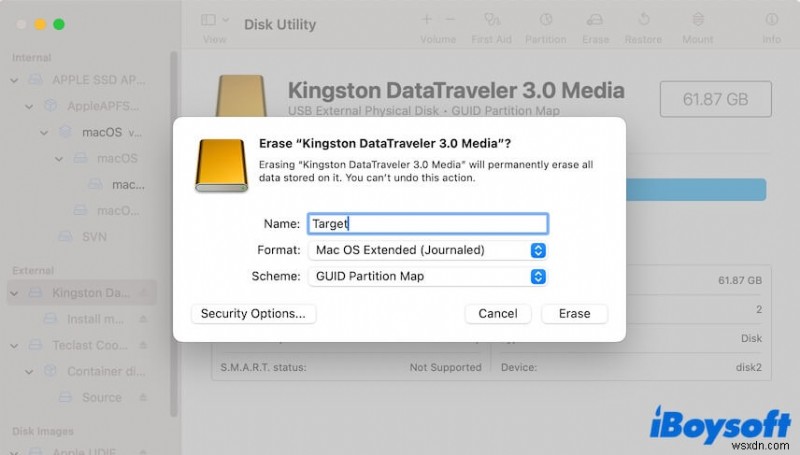 Cách giải quyết lỗi  Không sao chép ứng dụng trình cài đặt  khi tạo trình cài đặt USB macOS 