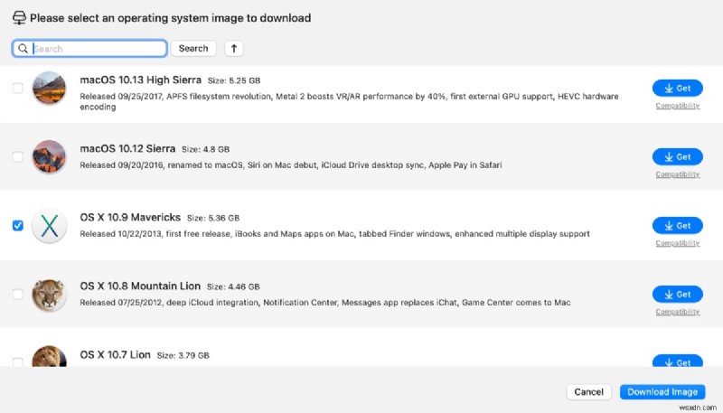 OS X Mavericks 10.9 – Tải xuống trình cài đặt, ISO, DMG và ISO chính thức miễn phí 