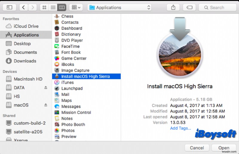 Cách cài đặt macOS High Sierra trên máy Mac không được hỗ trợ:Hướng dẫn từng bước 
