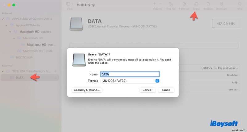 Hướng dẫn từng bước:Định dạng ổ USB thành FAT32 trên máy Mac MacBook Air, Pro và Desktop 