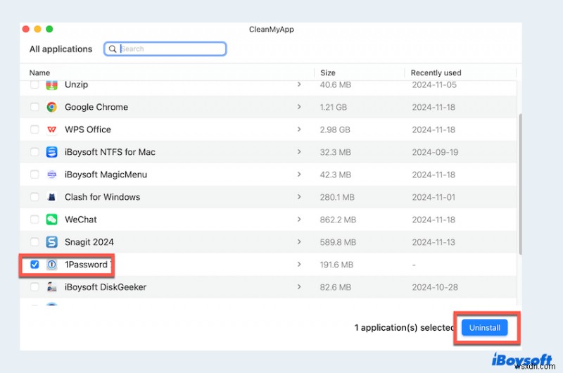 Hướng dẫn đầy đủ để gỡ cài đặt 1Password trên macOS:Loại bỏ sạch từng bước