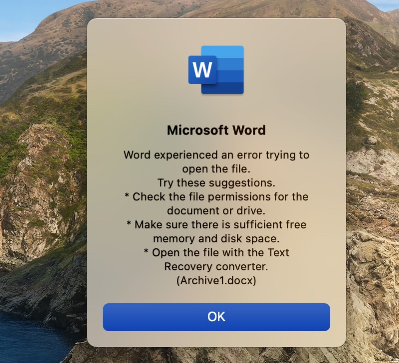 Cách khôi phục tài liệu Word bị hỏng trên Mac và Windows bằng Text Recovery Converter