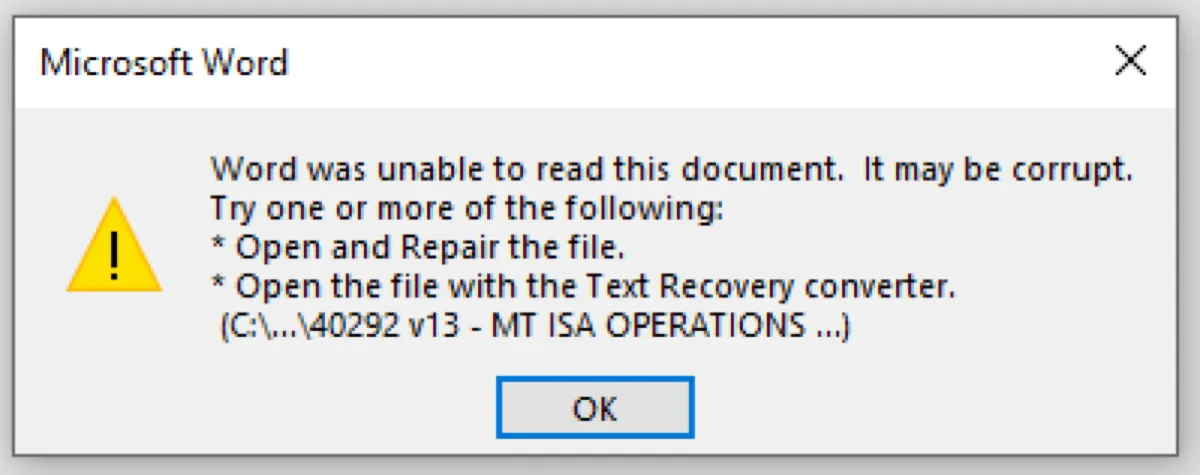 Cách khôi phục tài liệu Word bị hỏng trên Mac và Windows bằng Text Recovery Converter