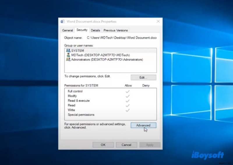 Khắc phục sự cố đặc quyền truy cập  Word Không thể mở tài liệu  trên Windows và Mac 