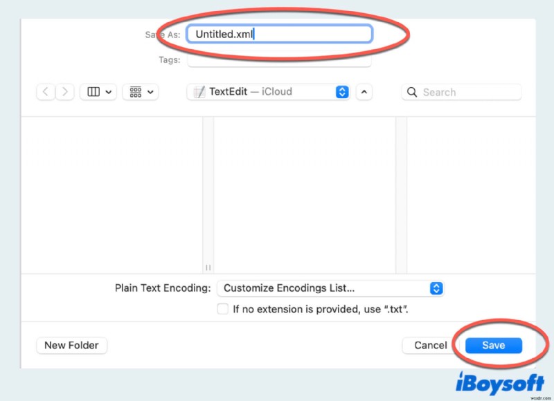 Hướng dẫn từng bước để tạo tệp XML trên macOS 