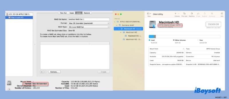Giải quyết lỗi  Đĩa không được định dạng là Mac OS Extended (Nhật ký)  khi cài đặt lại macOS 