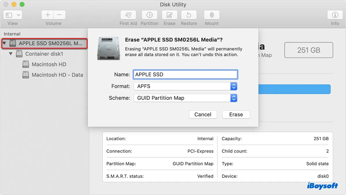 Sửa lỗi cài đặt macOS:“Đã xảy ra lỗi khi chuẩn bị cài đặt” trên Mac