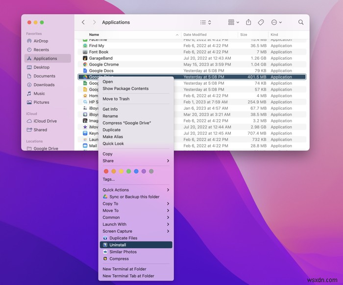 Hướng dẫn từng bước để gỡ cài đặt hoàn toàn Google Drive khỏi macOS 