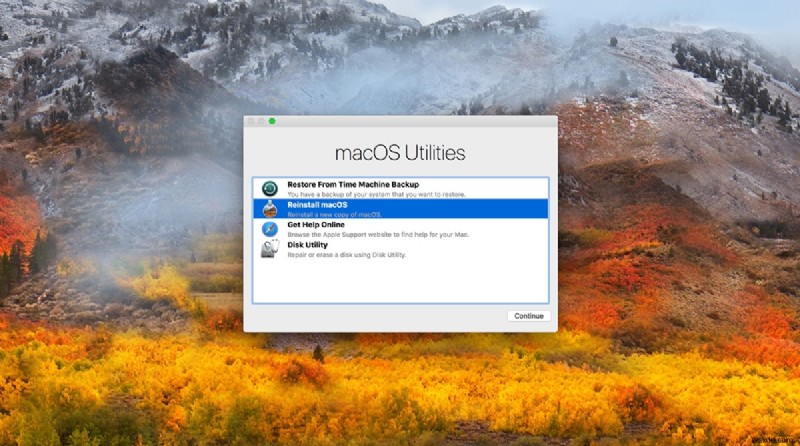 Cài đặt lại macOS khi phiên bản đĩa của bạn yêu cầu cập nhật 