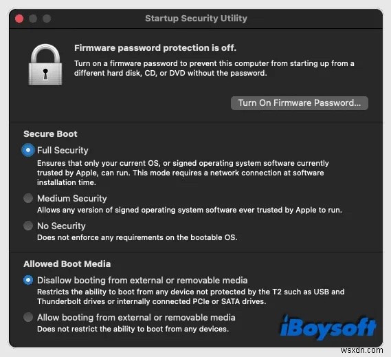 Khắc phục lỗi  Unable to Set Startup Disk  trong quá trình cài đặt macOS 