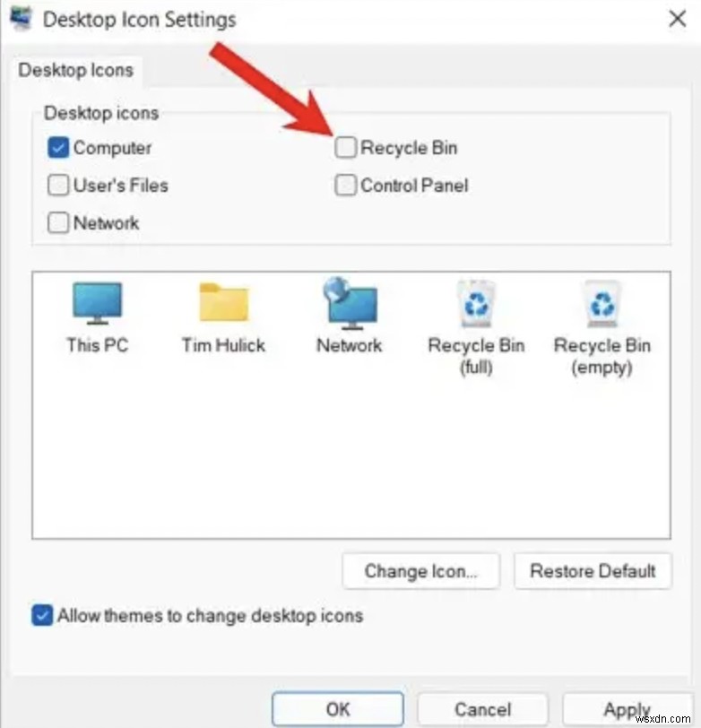 Hướng dẫn nhanh:Ẩn biểu tượng thùng rác trên màn hình nền Windows của bạn