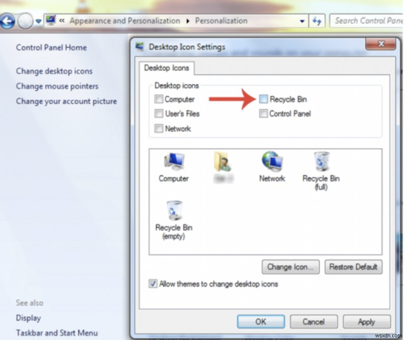 Hướng dẫn nhanh:Ẩn biểu tượng thùng rác trên màn hình nền Windows của bạn